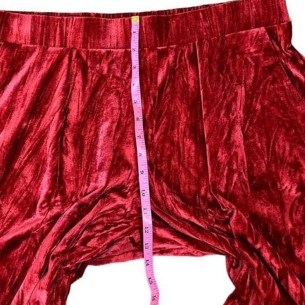 A New Day Women's High Rise Leg Velvet Pull On Wide Leg Lounge Pants - Picture 4 of 5